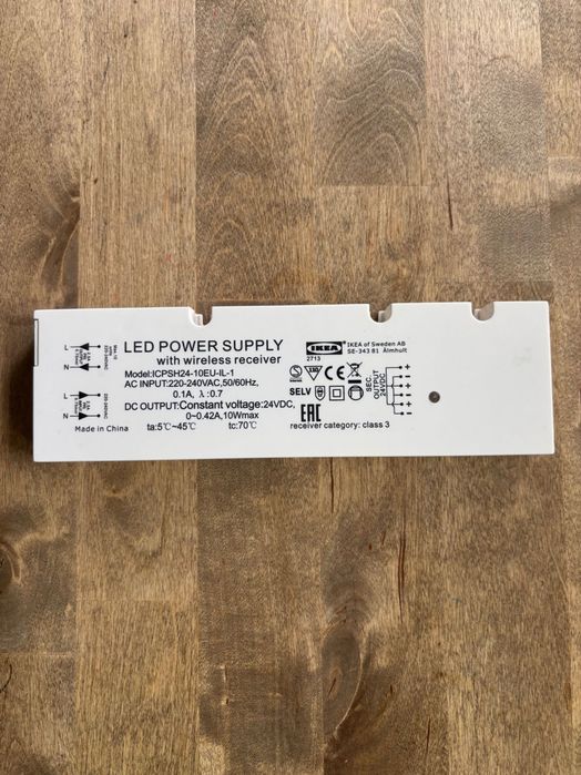 Zasilacz LED IKEA Ansluta 10W | Model ICPSH24-10EU-IL-1 | Do OMLOPP UTRUSTA