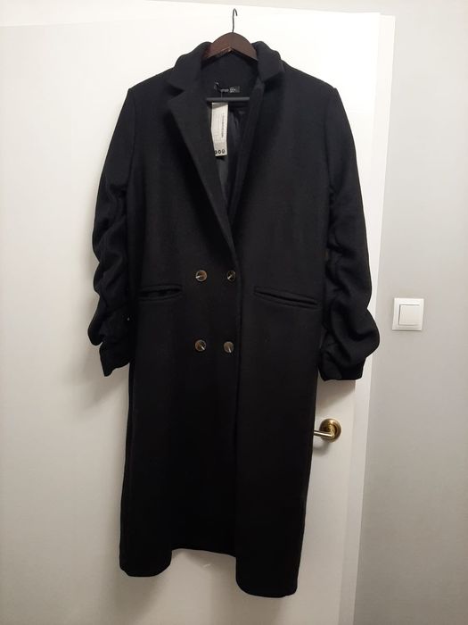 Nowy długi płaszcz Boohoo oversize S