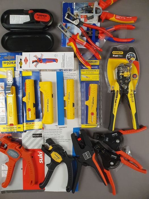 Знімачі ізоляції Jokari, KNIPEX, Stanley.