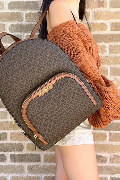 Nowy plecak Jaycee Large Michael Kors brown monogram