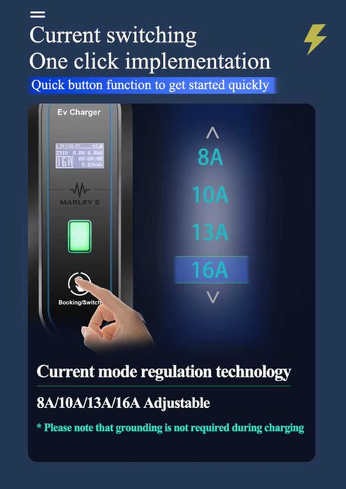 Carregador Portátil 3.5 kw - 16A - Carros Eletricos/ Hibridos