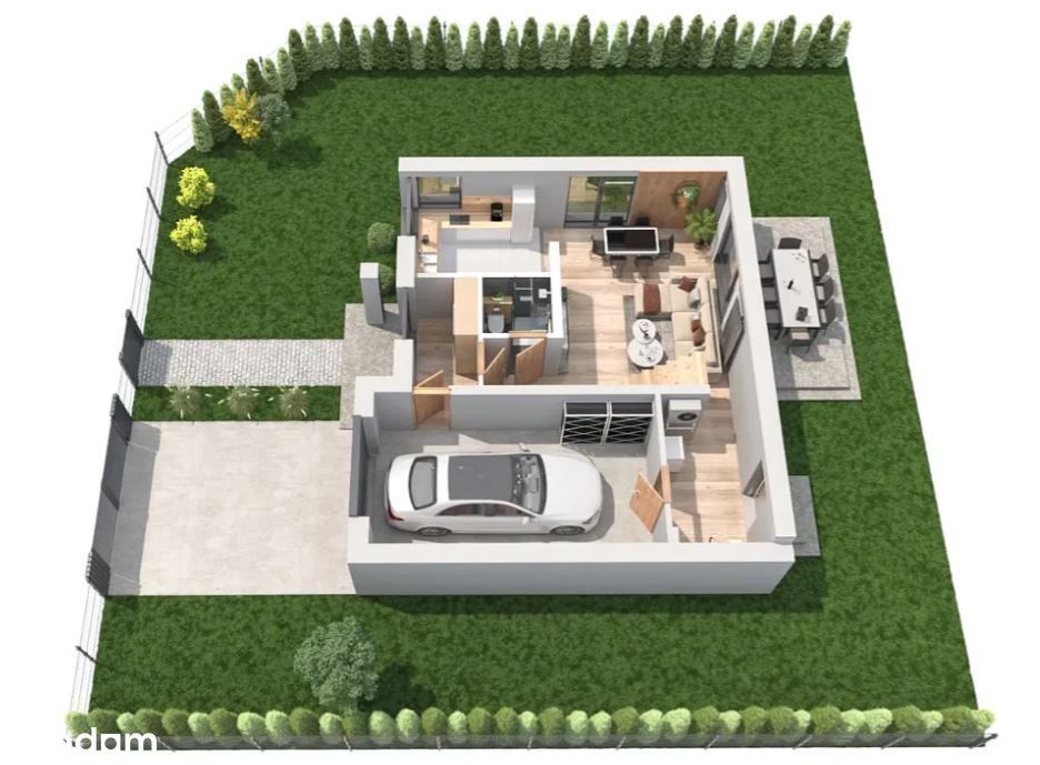 Dom wolnostojący/Działka 700m2/Krzeczyn/