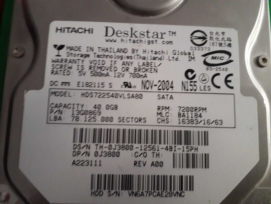 Napęd DVD Teac,Dysk 40 GB Hitachi,,stacja dysk.Sony