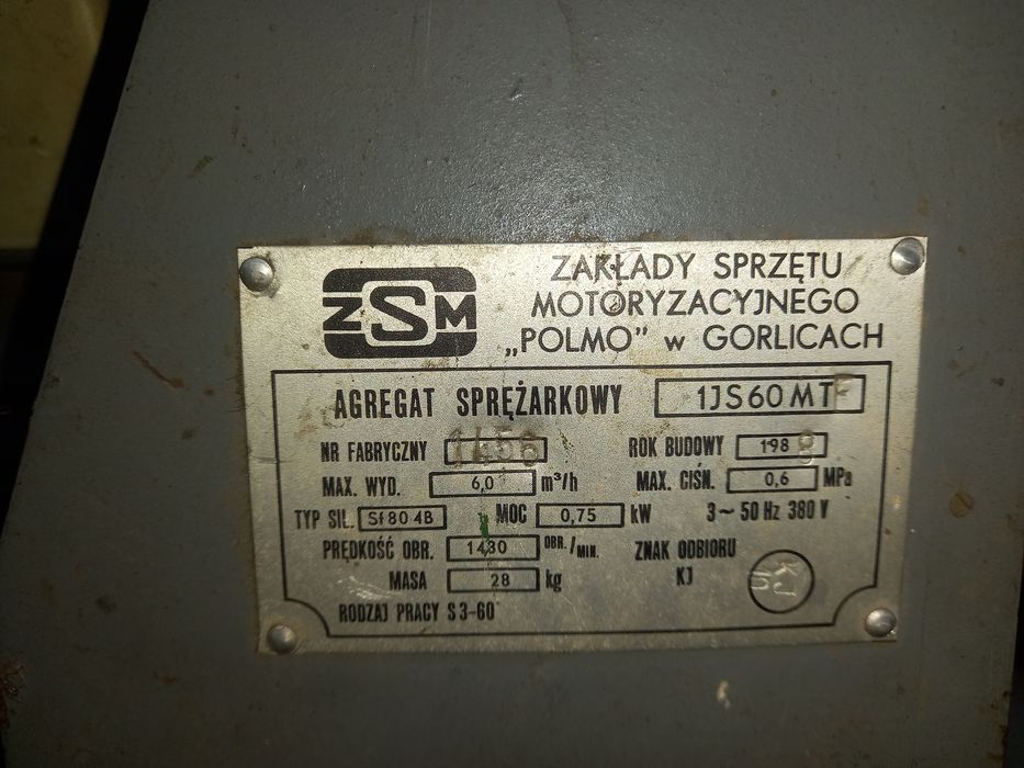 Sprezarka kompresorowa kompresor prl orginal