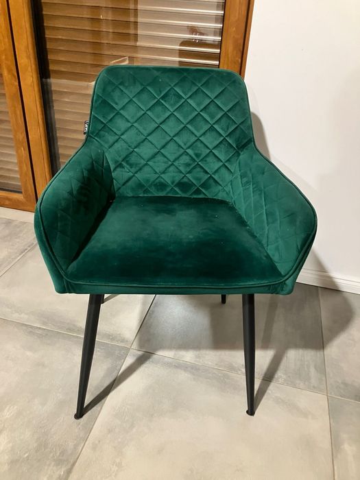 Krzeslo welurowe wygodne