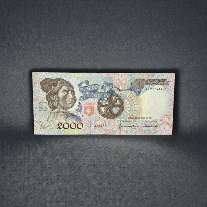 2000 Escudos Portugal 1991 Banknote