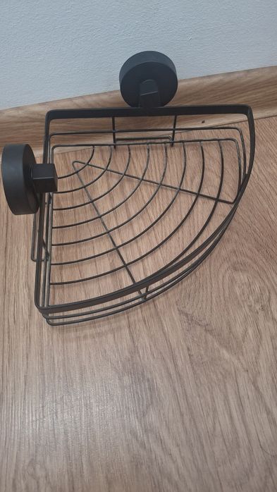Metalowa półka narożna do łazienki bez wiercenia (3szt)