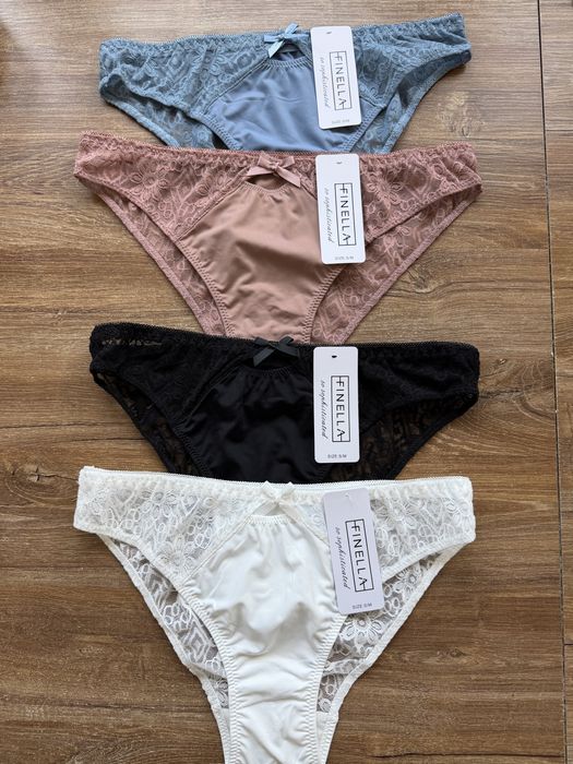 4x majtki damskie koronkowe S/M mix kolor