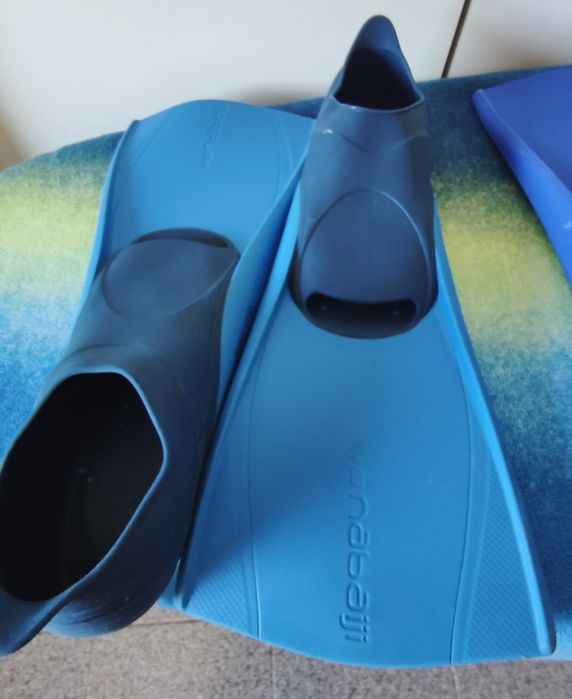 Barbatanas treino de natação