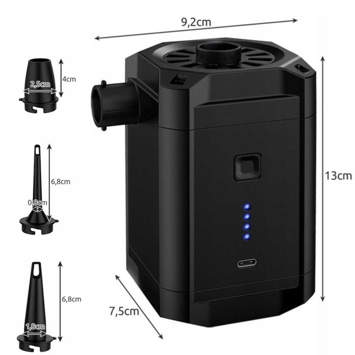 Pompka Akumulatorowa do Materaca Pontonu Basenu Elektryczna na USB