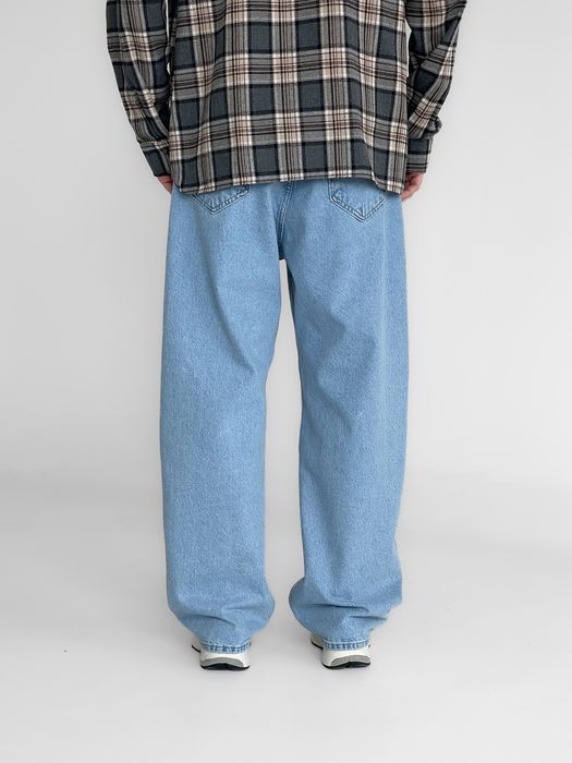 Джинси чоловічі широкі baggy jeans, штани баггі | Джинсы багги мужские широкие Джынсы беги в стиле 90 х реп ск8 Штаны rap pants sk8 y2k | Розмір S