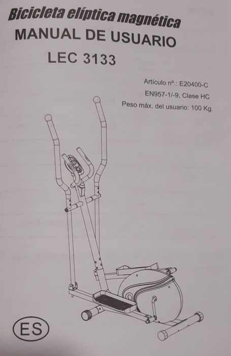 Bicicleta elíptica  magnética  Fitness 3133