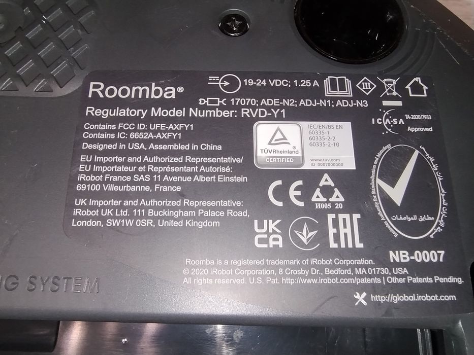 Płyta Główna z obudową i czujnikami Irobot Roomba i3 (Uszkodzona)