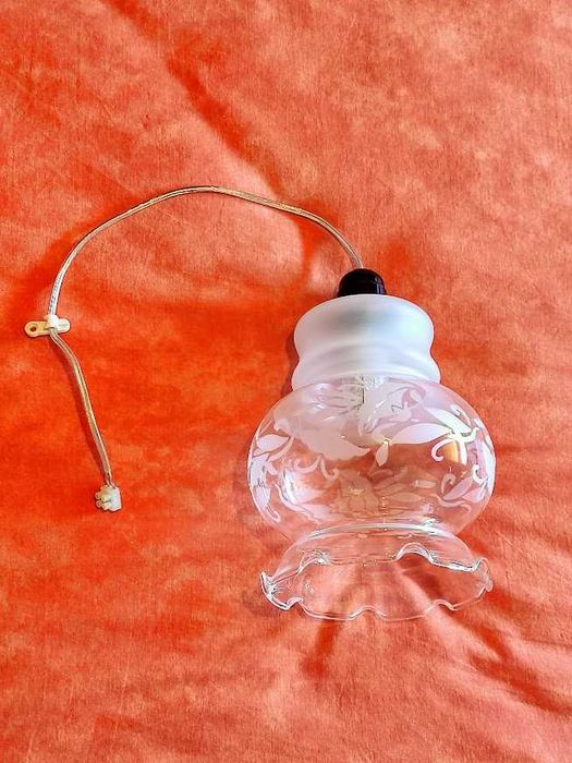 Candeeiro em vidro de pendurar suspenso de teto