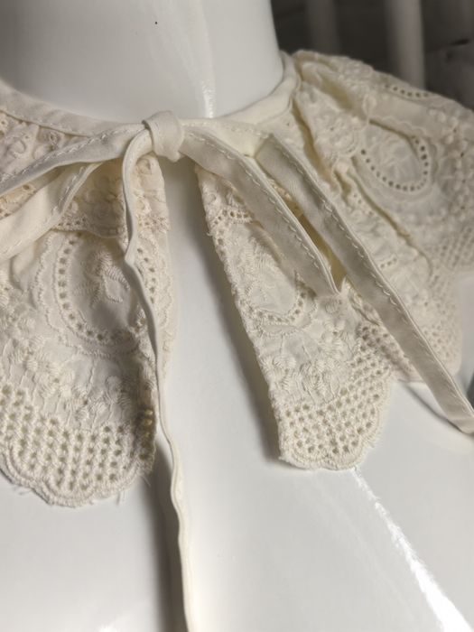 Viralowy stylowy kołnierz damski kremowy boho