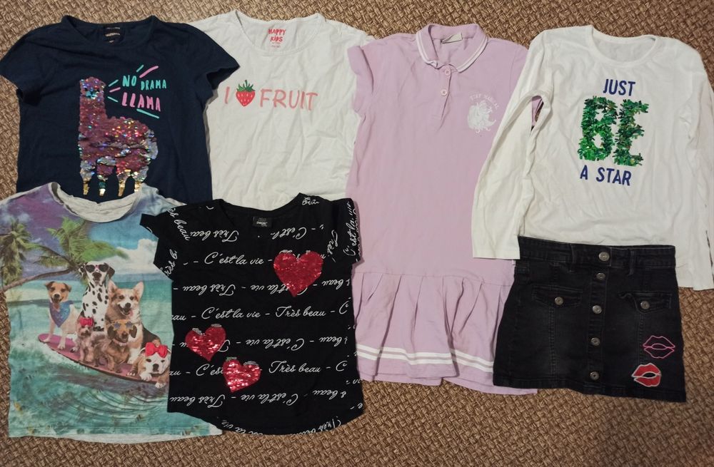 Футболки на девочек ,регланы для девочки,,продажа пакетом по 200 грн