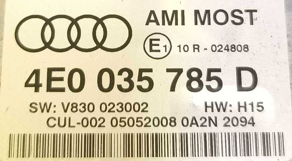 Módulo Multimédia 4E0035785D - AUDI A6 C6
