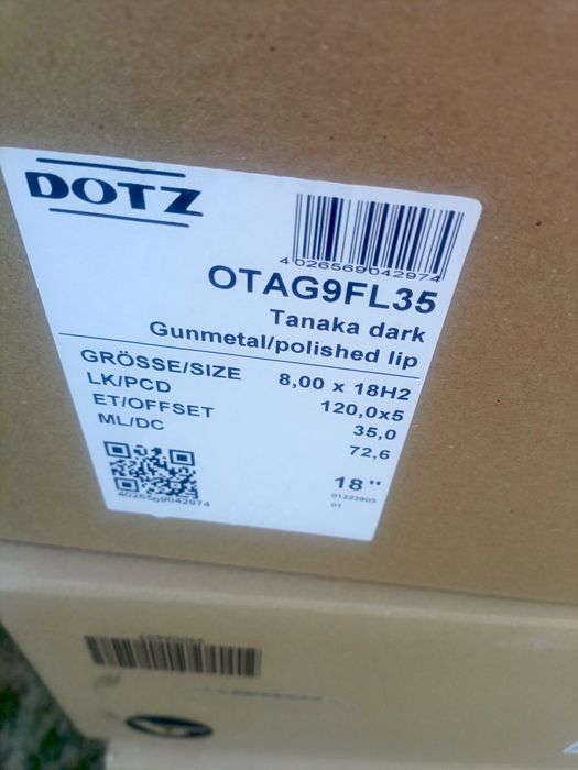 Nowe felgi aluminiowe oryginalne DOTZ 8jx18 et35 5x120