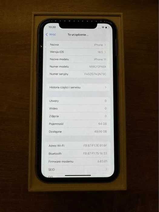 Apple iPhone 11 - fioletowy,czerwony,żółty,lawendowy,miętowy,biały,turkusowy,morelowy