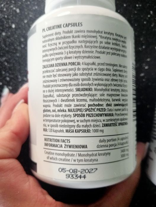 Creatine kapsułki