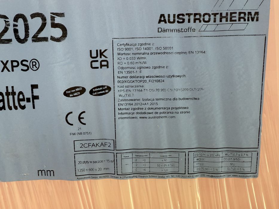 Xps styrodur Swisspor Austrotherm 2, 3, 5, 10, 15 cm
