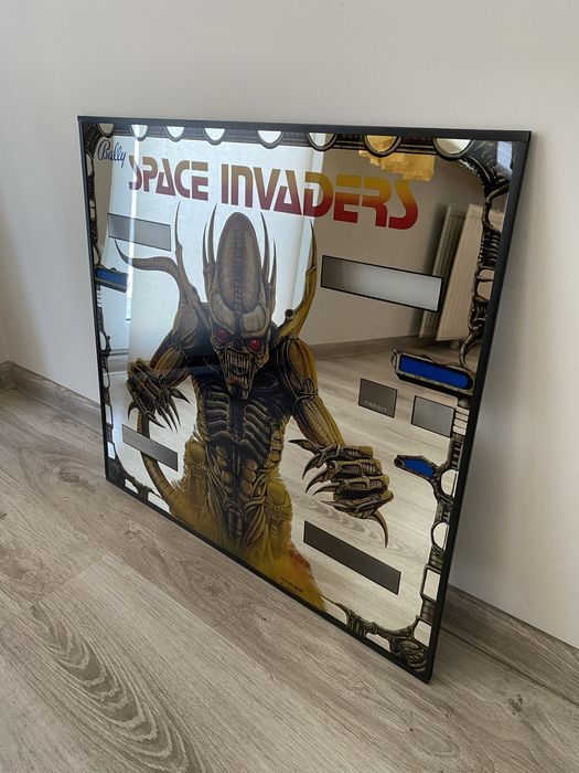 Flipper Space Invaders szyba oryginalna,backglass