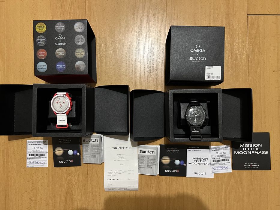 Conjunto de 2 relogios Omega x Swatch