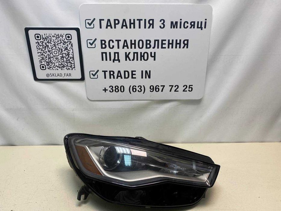 Фара права на Ауді а6 с7 Ауди А6 С7 Audi A6 C7 led ксенон USA США рестайлінг 2014+