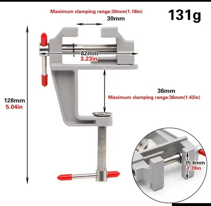 Mini torno para bancada ou mesa