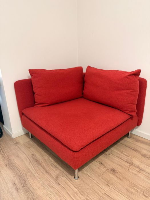 Soderhamn Sofa Canto Vermelho