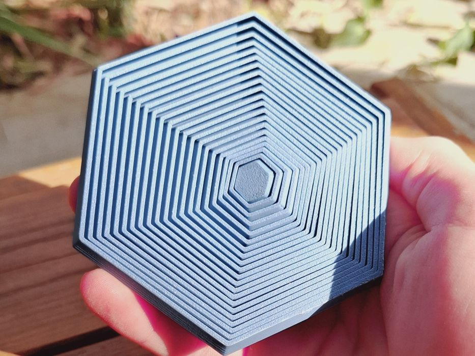 Fidget Torção Hexagonal - com alça