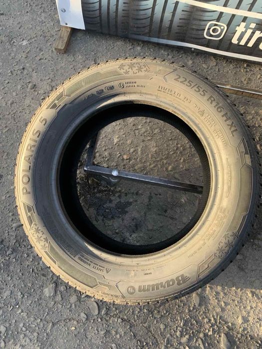 Шини 225/55 R16 пара Barum зима, 6,8мм, 2021р