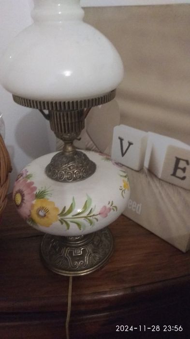 Candeeiro antigo a funcionar