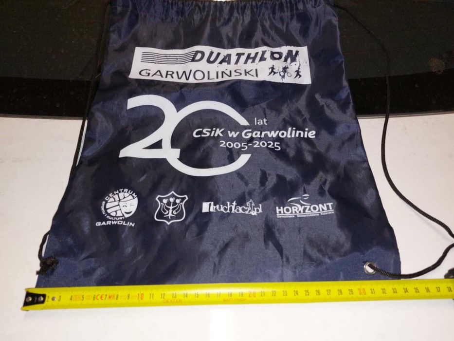 Worek plecak na buty, ubrania. Duathlon Garwoliński 2025
