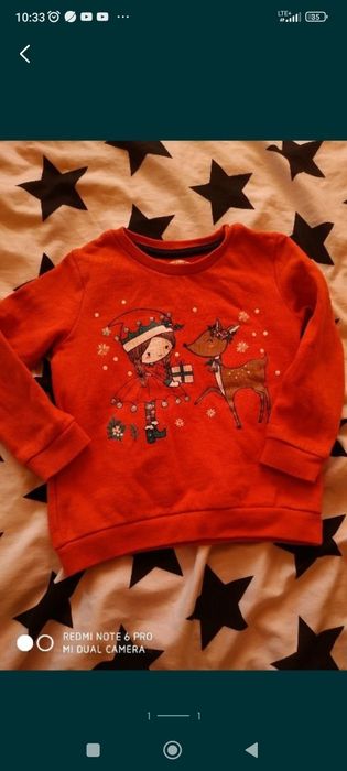 Sweterek świąteczny rozm 92