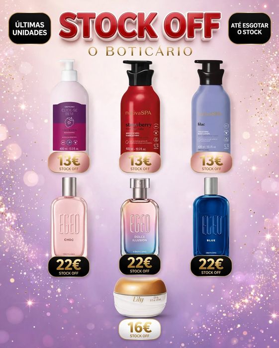Stock off O Boticário