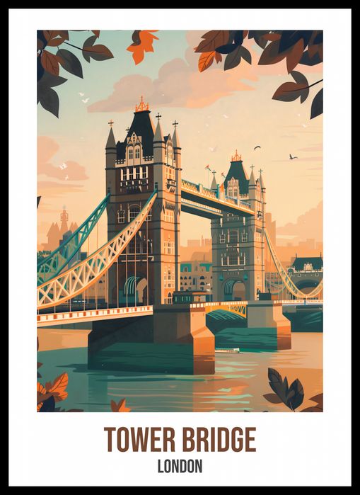 Plakat 39,5x55cm Tower Bridge, London