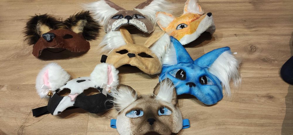 Maska therian kot syjamski