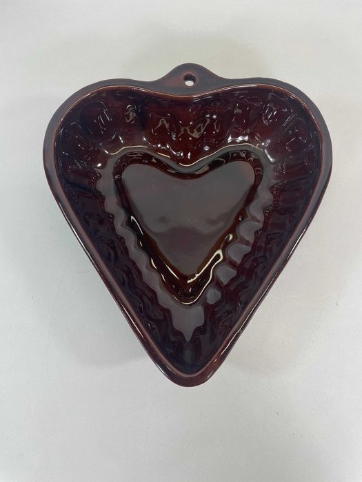 Foremka ceramiczna w kształcie serca lata 60-te