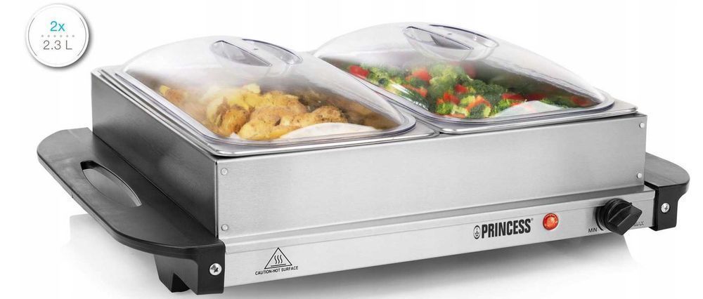 (2 x 2.3 L) Elektryczny Bufetowy Podgrzewacz potraw BEMAR Dwu Komorowy