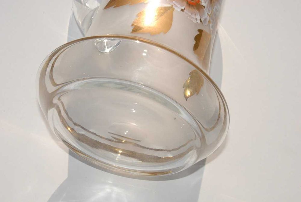 Stara dzbanek szklany antyk kolekcjonerski