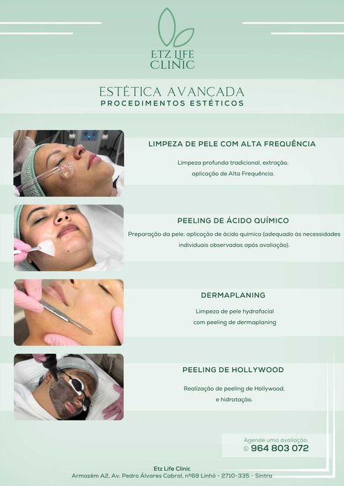 Serviços de Estética Facial em geral