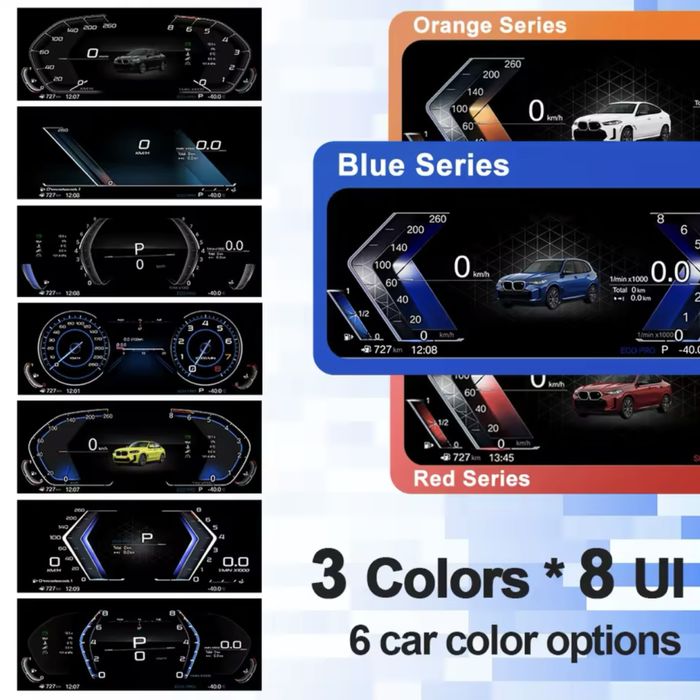 CarPlay Приборная панель Led BMW F series f15 f30 f10 Цифрова приборка