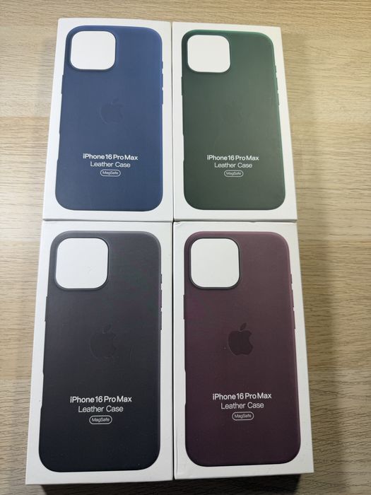 Capas para 16 Pro Max em couro sintético