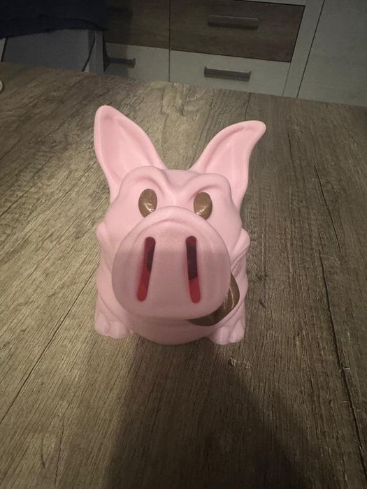 Porco mealheiro feito em impressão 3D