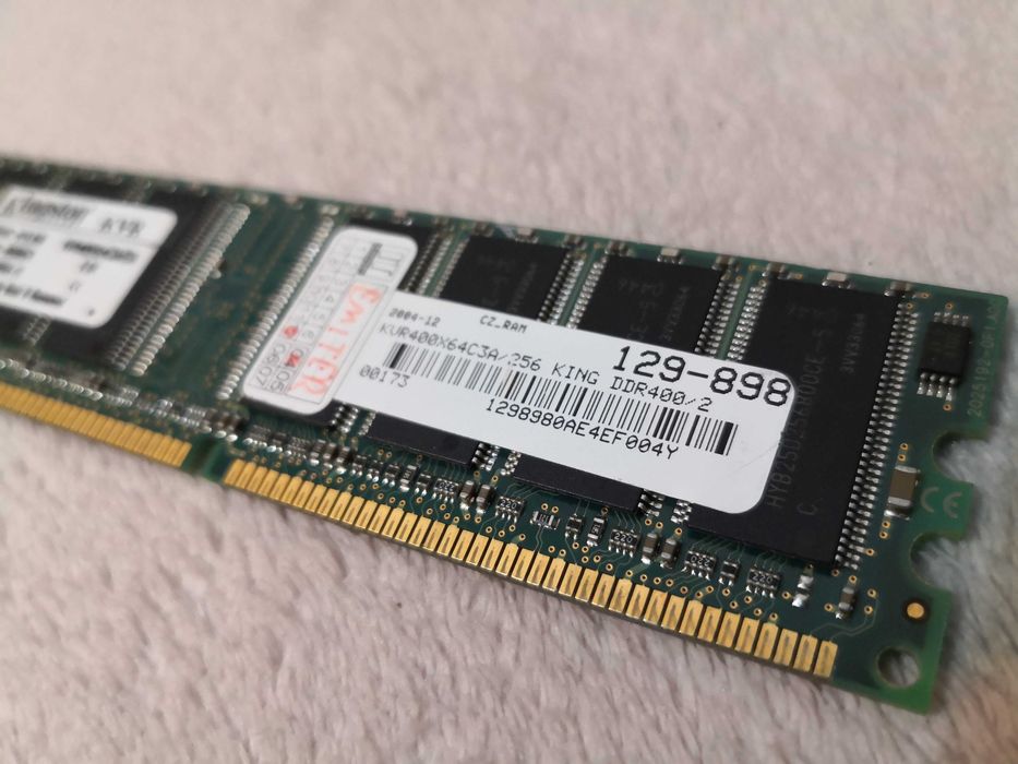 DDR400 256MB Kingston DDR1 retro PC 100% ok