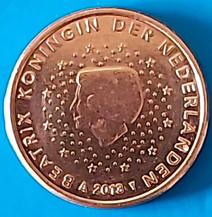 2013 Dutch 1 Cent Coin, Queen Beatrix
