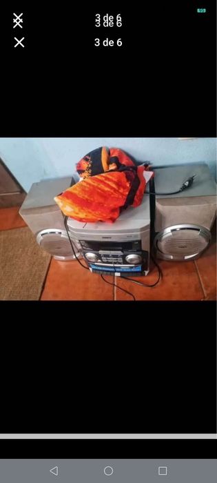 Rádio Philips sem comando