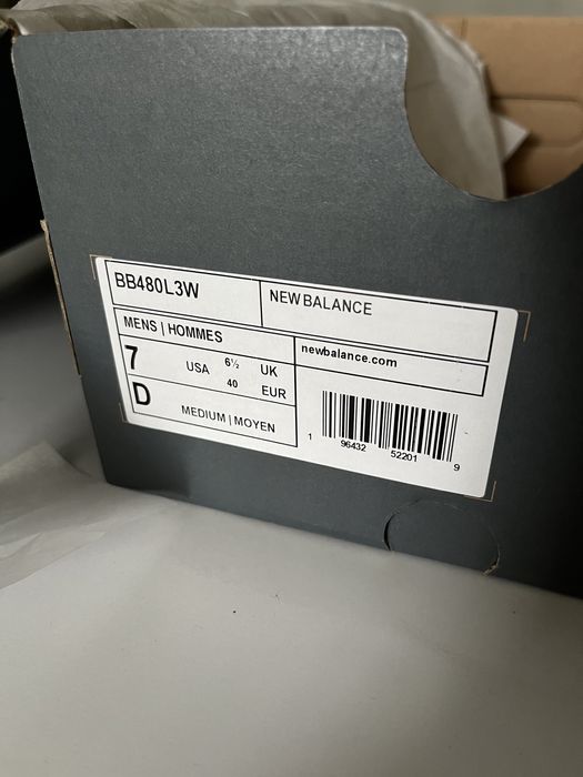 New Balance 480 40р Bb480L3W білі кросівки кеди