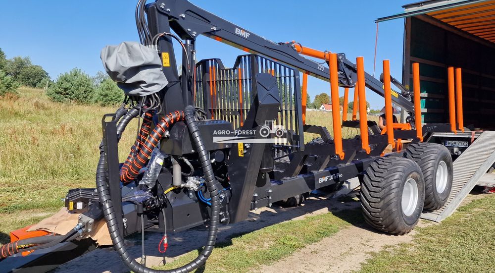 BMF10T2 Pro 720 Prehydraulik Przyczepa Leśna Zrywkowa Chłodnica Oleju